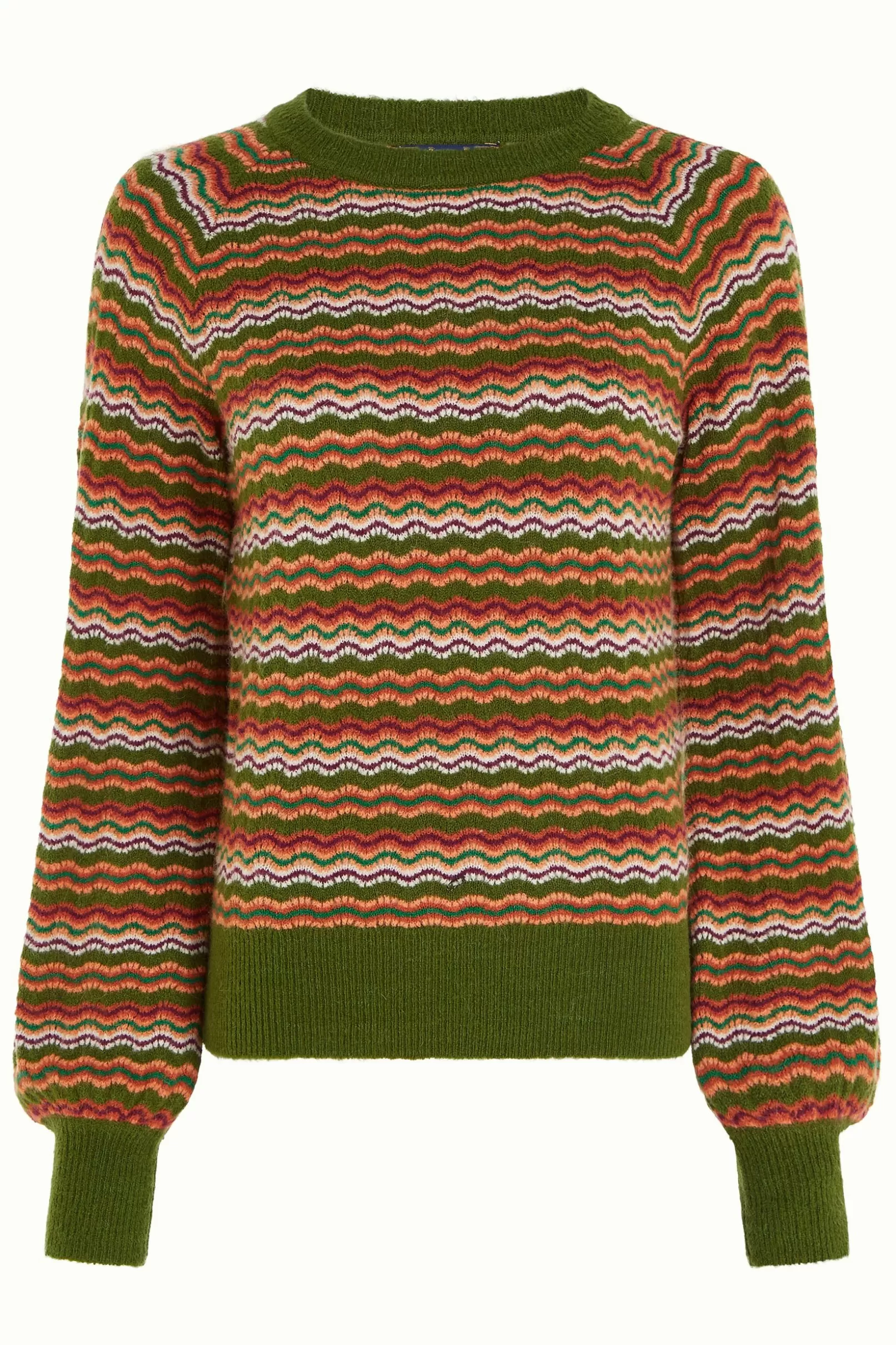 raglan_sweater_twitty_2.webp Truien*King Louie Raglan Sweater Twitty Olive Green