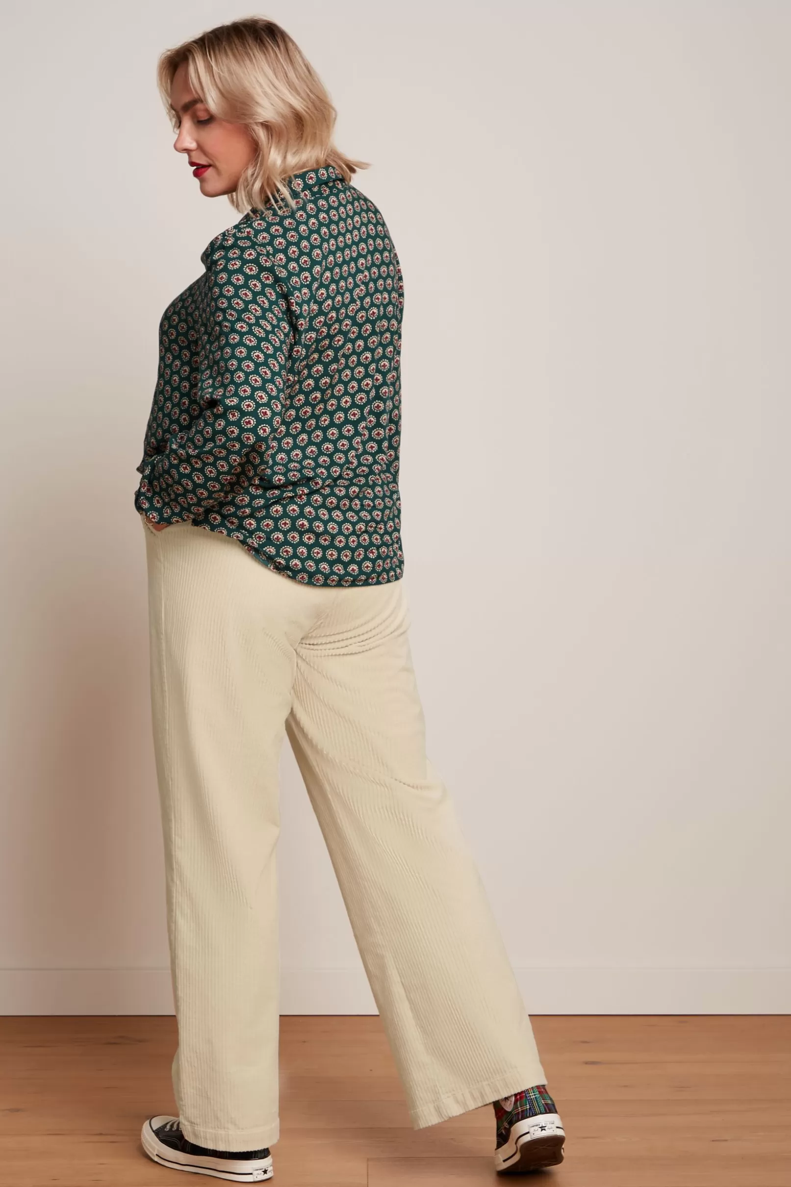 remi_blouse_elliot_2.webp Blouses*King Louie Remi Blouse Elliot Pine Green