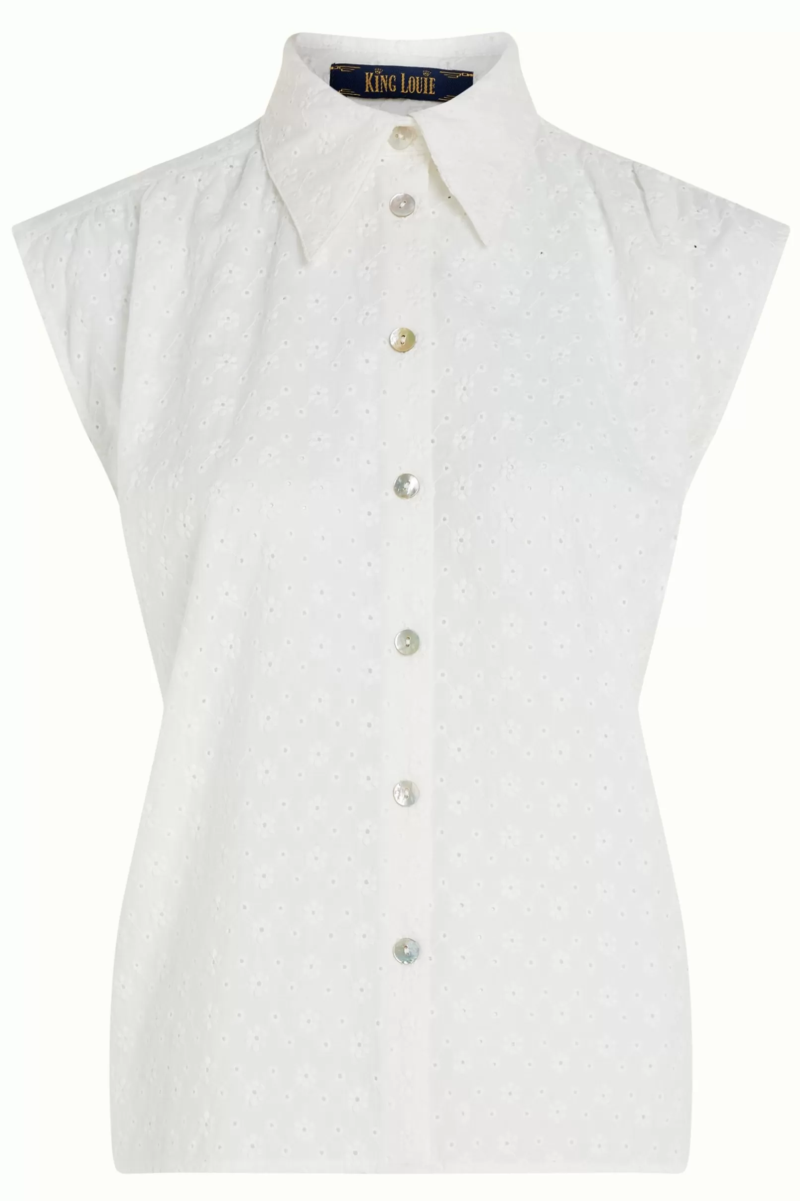 remi_blouse_rosa_broderie_anglaise_2.webp Blouses*King Louie Remi Blouse Rosa Broderie Anglaise White