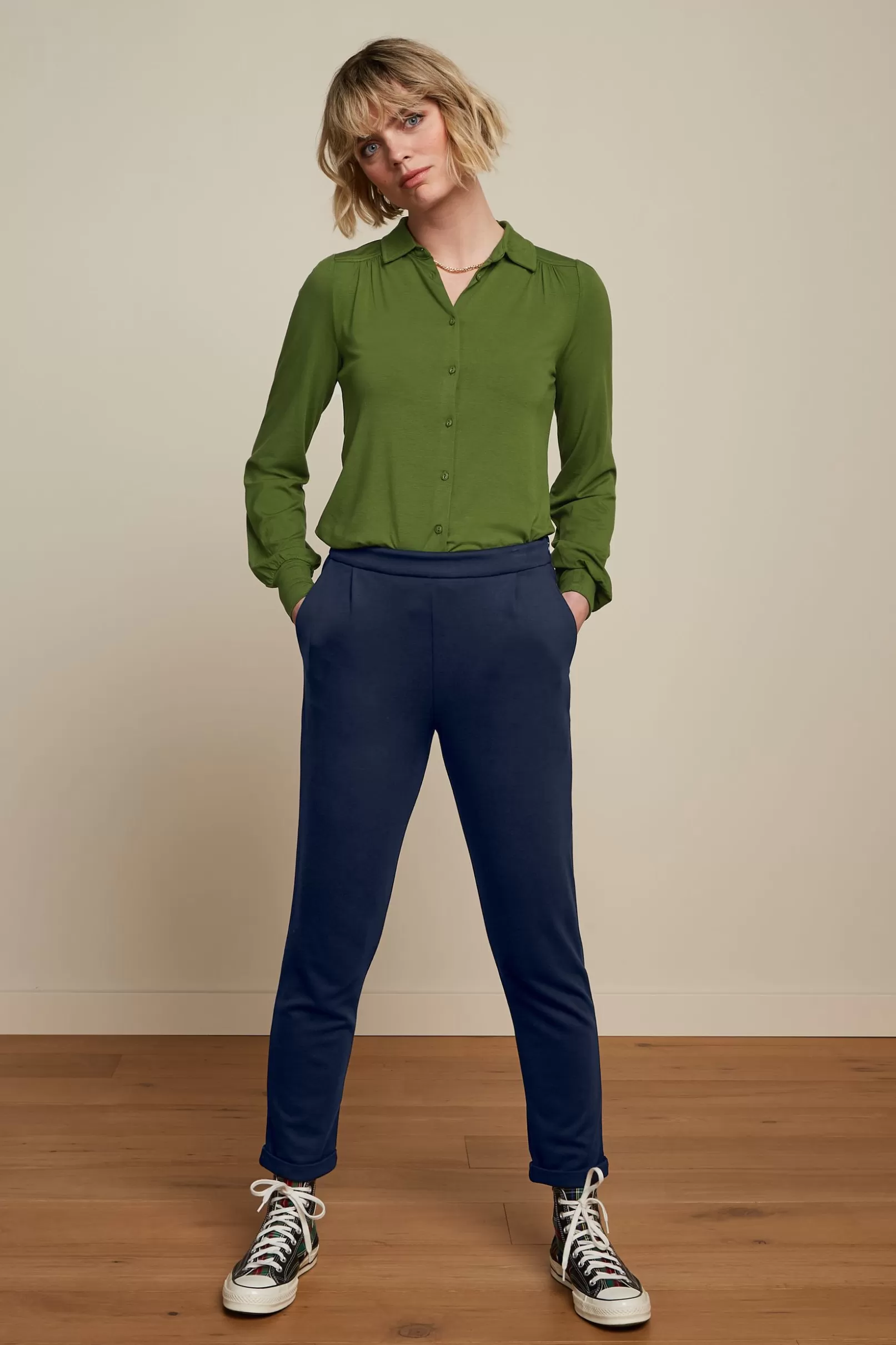 roisin_pants_milano_uni_1.webp Broeken*King Louie Roisin Pants Milano Uni Evening Blue