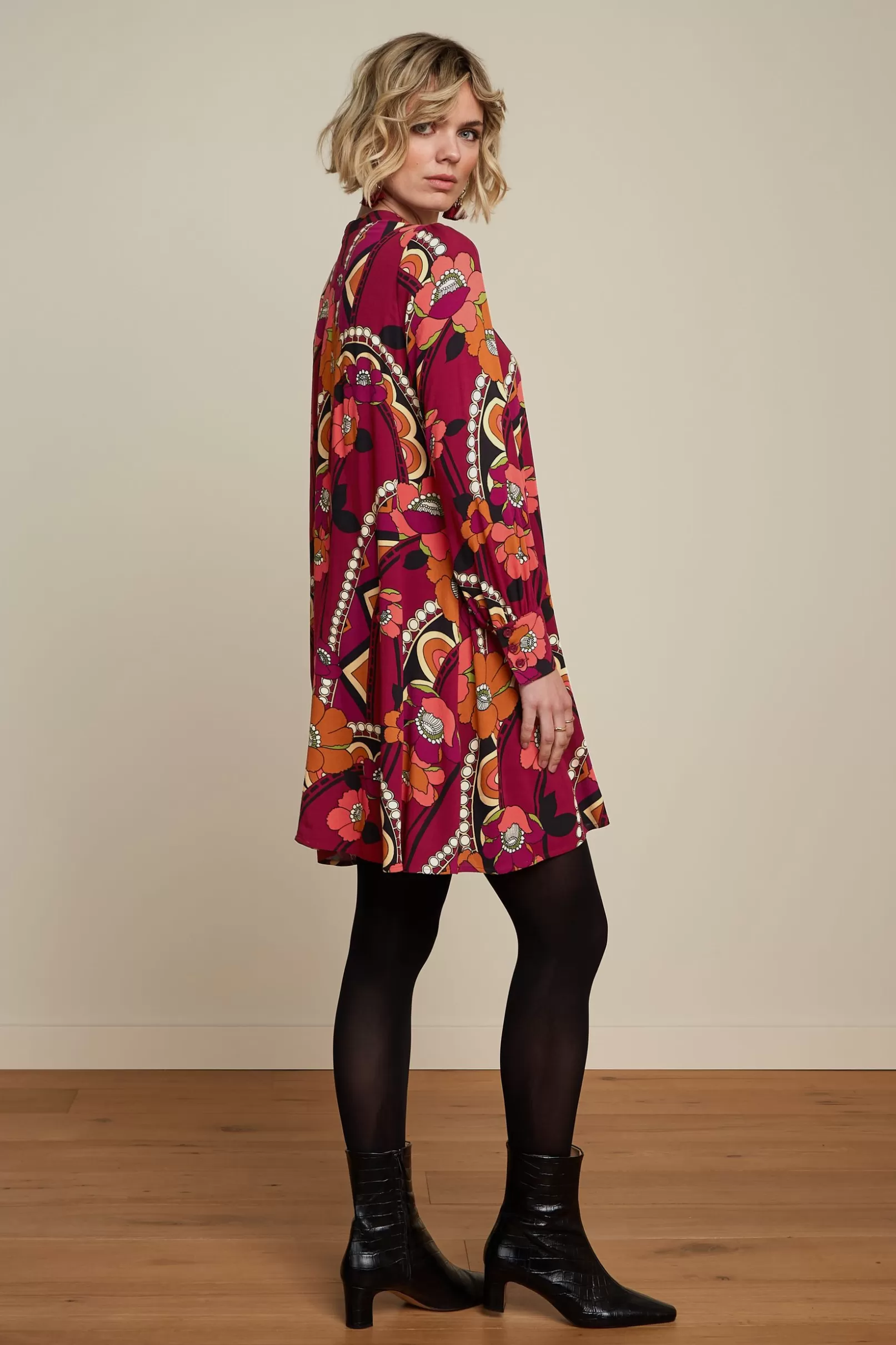 sandy_dress_lovechild_4.webp Jurken*King Louie Sandy Dress Lovechild Cabernet Red