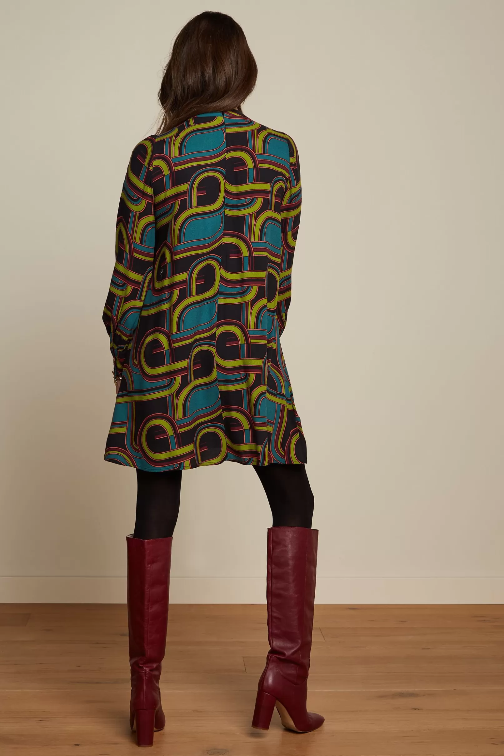 sandy_dress_zappa_2.webp Jurken*King Louie Sandy Dress Zappa Black