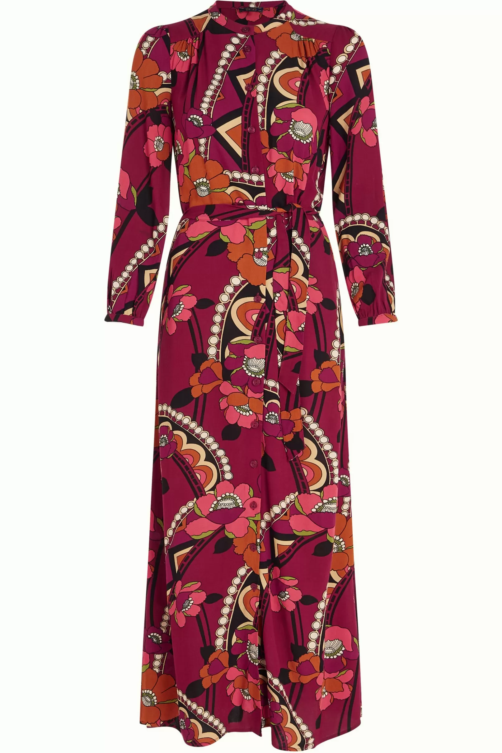 stella_maxi_dress_lovechild_3.webp Jurken*King Louie Stella Maxi Dress Lovechild Cabernet Red