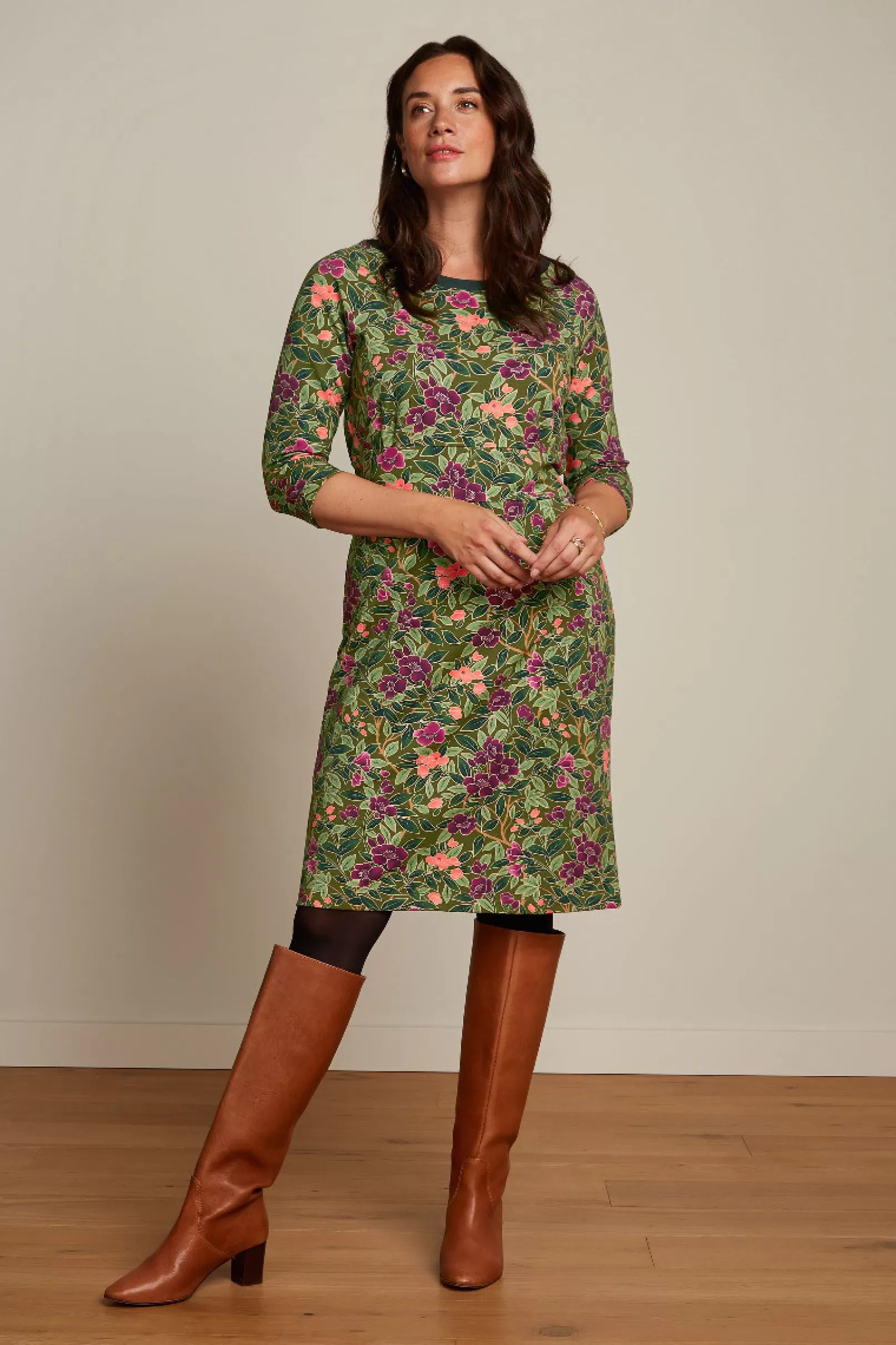 tallullah_dress_bellevue_0.webp Jurken*King Louie Tallullah Dress Bellevue Olive Green