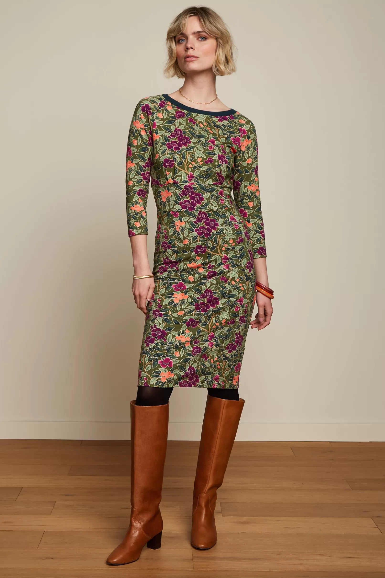tallullah_dress_bellevue_1.webp Jurken*King Louie Tallullah Dress Bellevue Olive Green