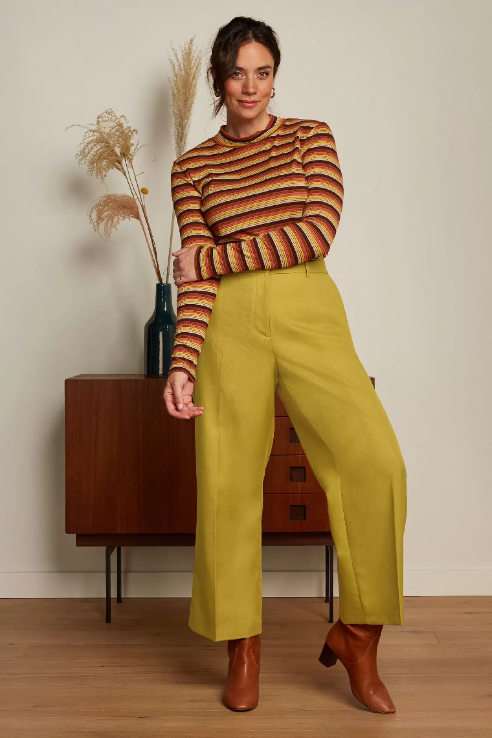 turtle_top_vanna_stripe_2.webp Tops & Shirts*King Louie Turtle Top Vanna Stripe Mango Orange