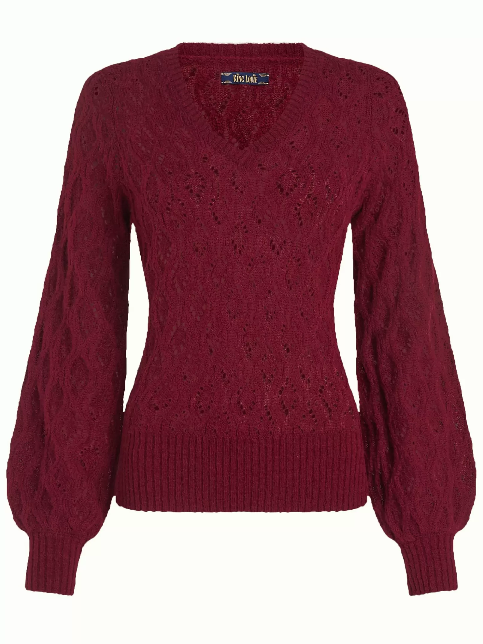 v_neck_borgo_3-1.webp Truien*King Louie V Neck Borgo Cabernet Red