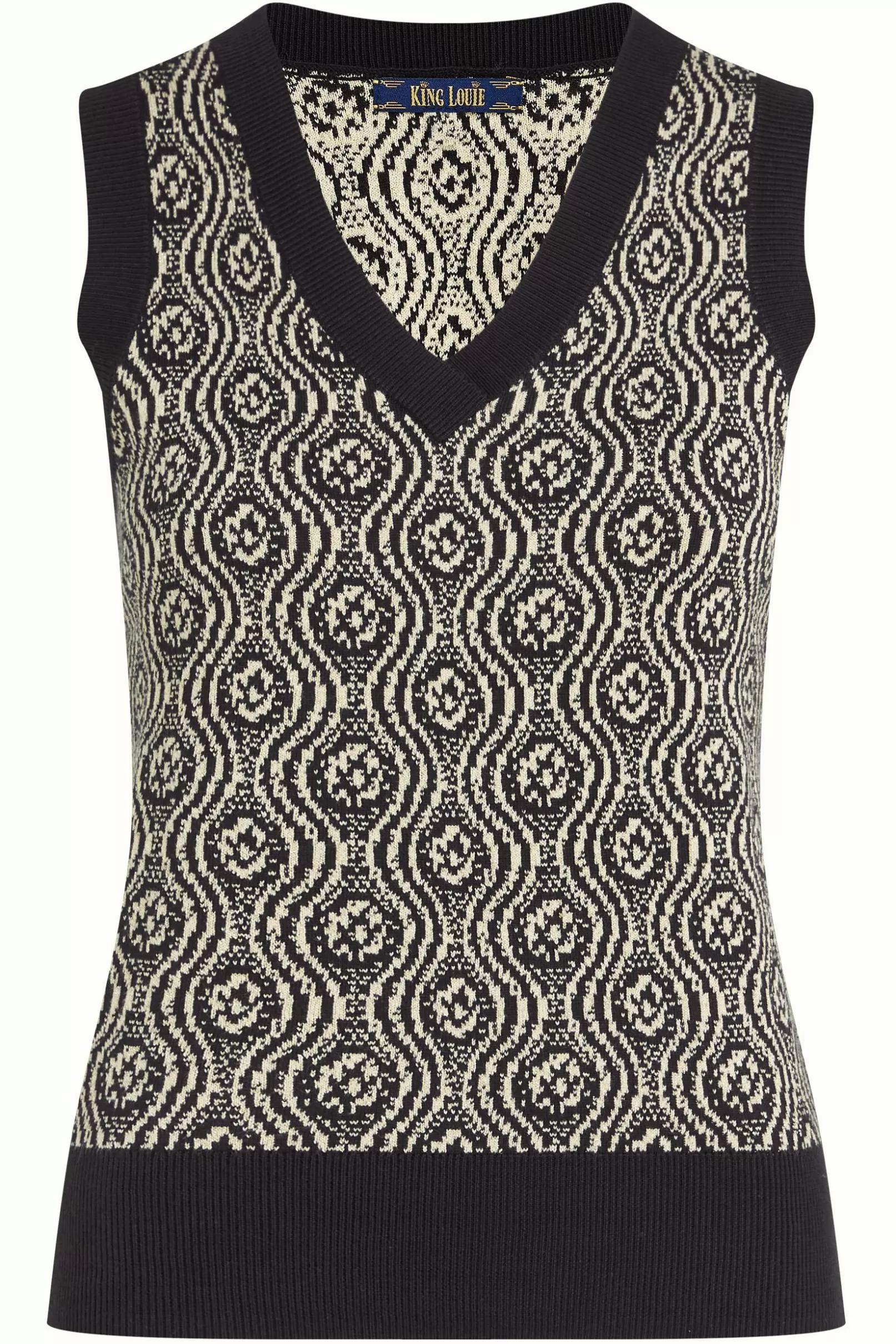 v_neck_spencer_maurice_3.webp Tops & Shirts*King Louie V Neck Spencer Maurice Black