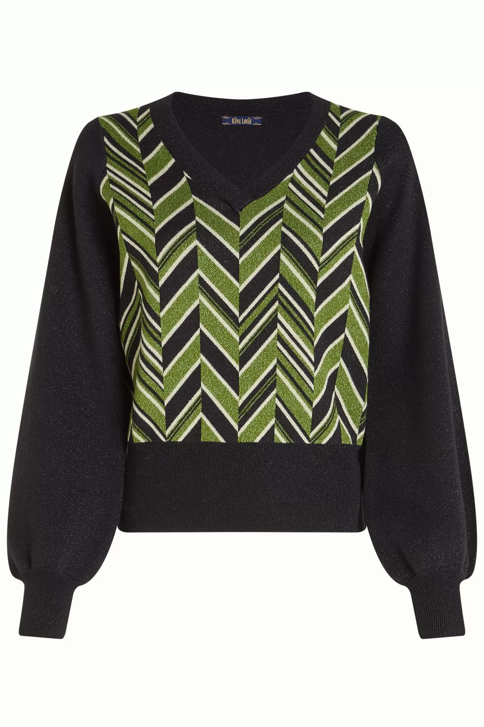 v_neck_top_hollis_2.webp Truien*King Louie V Neck Top Hollis Posey Green