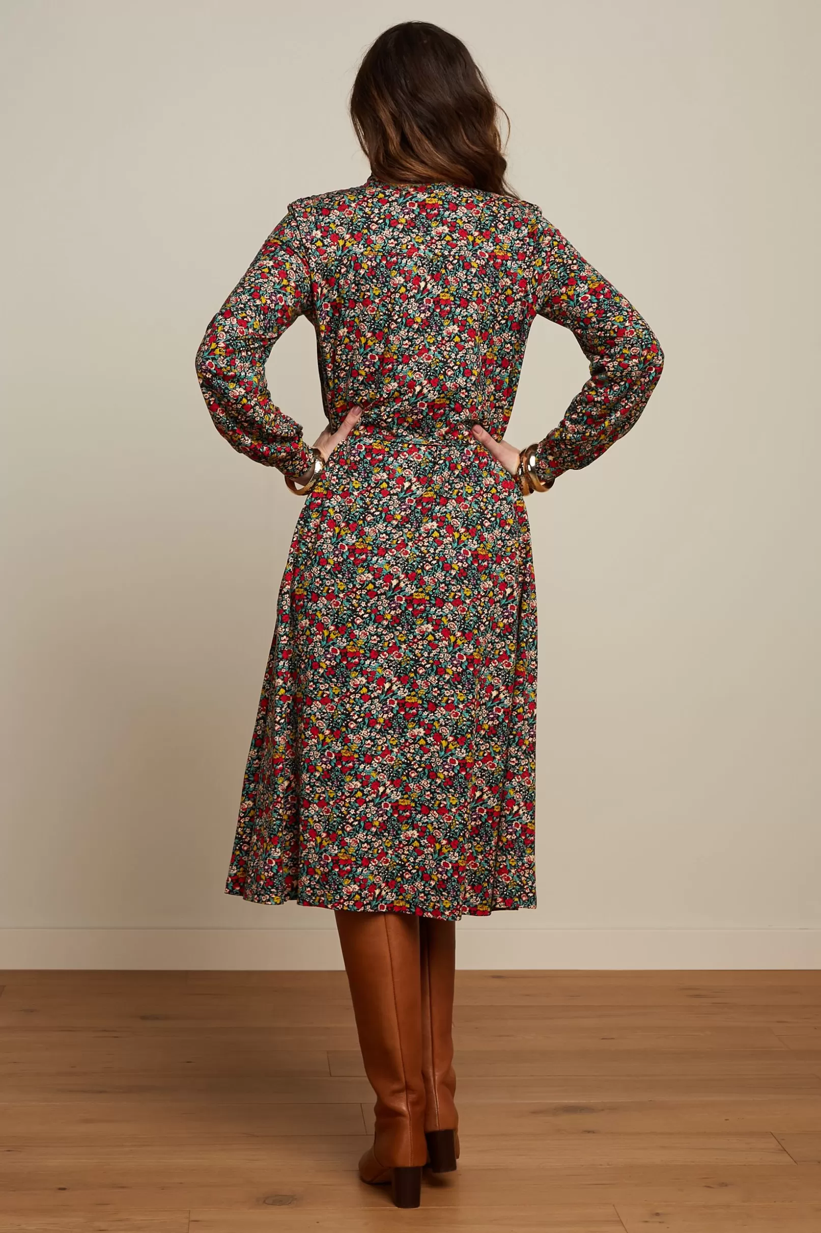 viviana_dress_meadow_2.webp Jurken*King Louie Viviana Dress Meadow Black